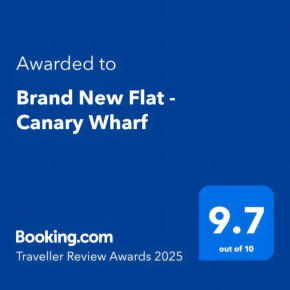 Brand New Flat - Canary Wharf